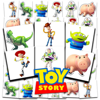 Disney Toy Story Temporary Tattoos Bundle – 72 Individual 2" x 2" Tattoos for Kids, Boys & Girls – Toy Story Party Favors & Supplies