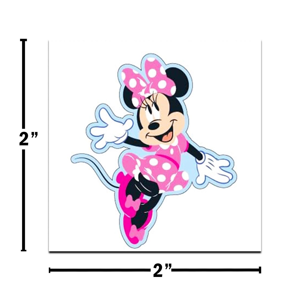 Disney Minnie Mouse Temporary Tattoos Party Favors Bundle – 72 Individual 2" x 2" Tattoos for Kids, Boys, Girls (Minnie Mouse Party Supplies) - görsel 3