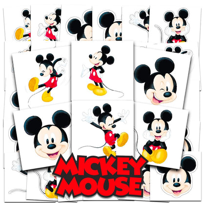 Disney Mickey Mouse Temporary Tattoos Party Favors – 72 Count Bundle for Kids