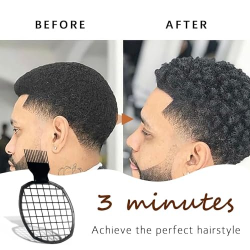 Kootinn 2Pcs Upgraded Twist Combs Hair Sponge Brush for Curls - Dual-Sided, Ergonomic, ABS Material, Lasts Over a Year - görsel 8