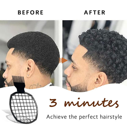 Kootinn 2Pcs Upgraded Twist Combs Hair Sponge Brush for Curls - Dual-Sided, Ergonomic, ABS Material, Lasts Over a Year