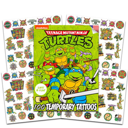 Teenage Mutant Ninja Turtles Temporary Tattoos for Kids Bundle – 100 TMNT Tattoos, Party Favors for Boys & Girls