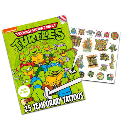 Teenage Mutant Ninja Turtles Temporary Tattoos for Kids Bundle – 100 TMNT Tattoos, Party Favors for Boys & Girls