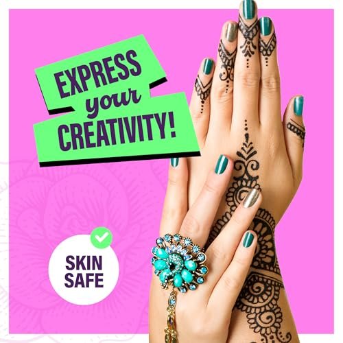 Pretty Me Temporary Tattoos Markers - Henna Body Art Kit for Girls & Adults - Skin-Safe Pens for Teen Gifts - Cool Birthday Ideas for Ages 12-18 Avelisse