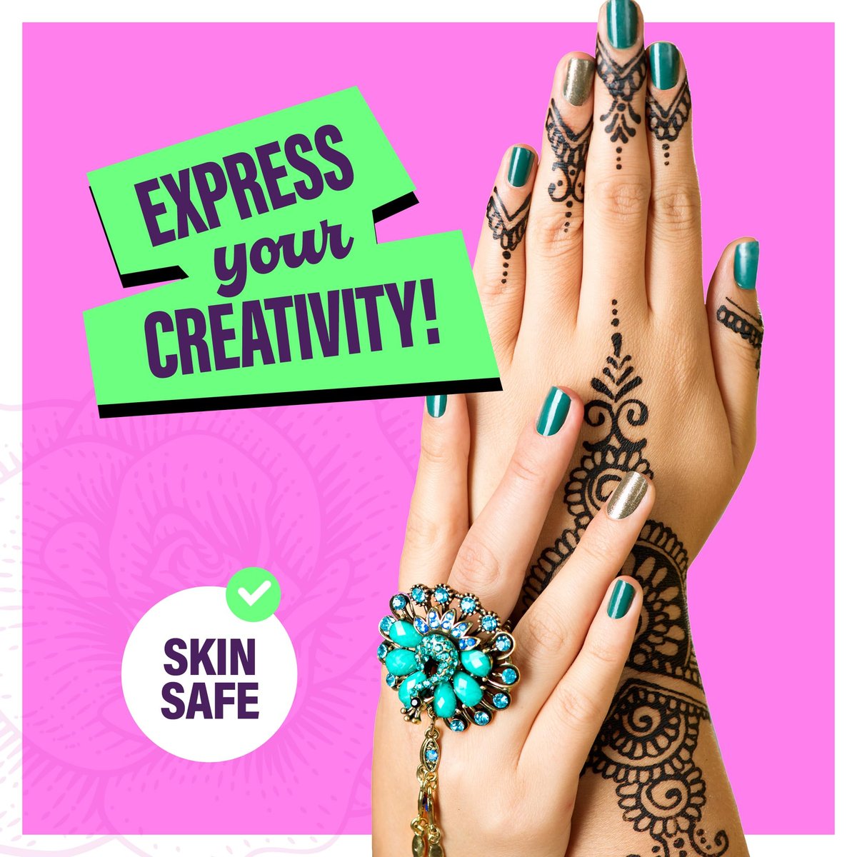 Pretty Me Temporary Tattoos Markers - Henna Body Art Kit for Girls & Adults - Skin-Safe Pens for Teen Gifts - Cool Birthday Ideas for Ages 12-18 Avelisse