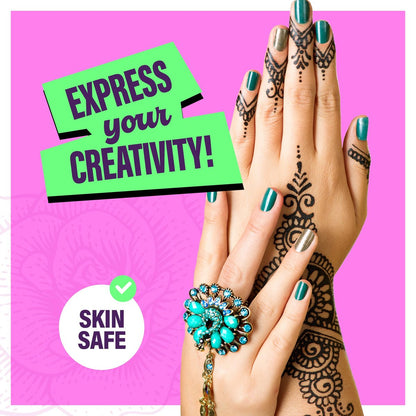 Pretty Me Temporary Tattoos Markers - Henna Body Art Kit for Girls & Adults - Skin-Safe Pens for Teen Gifts - Cool Birthday Ideas for Ages 12-18 Avelisse