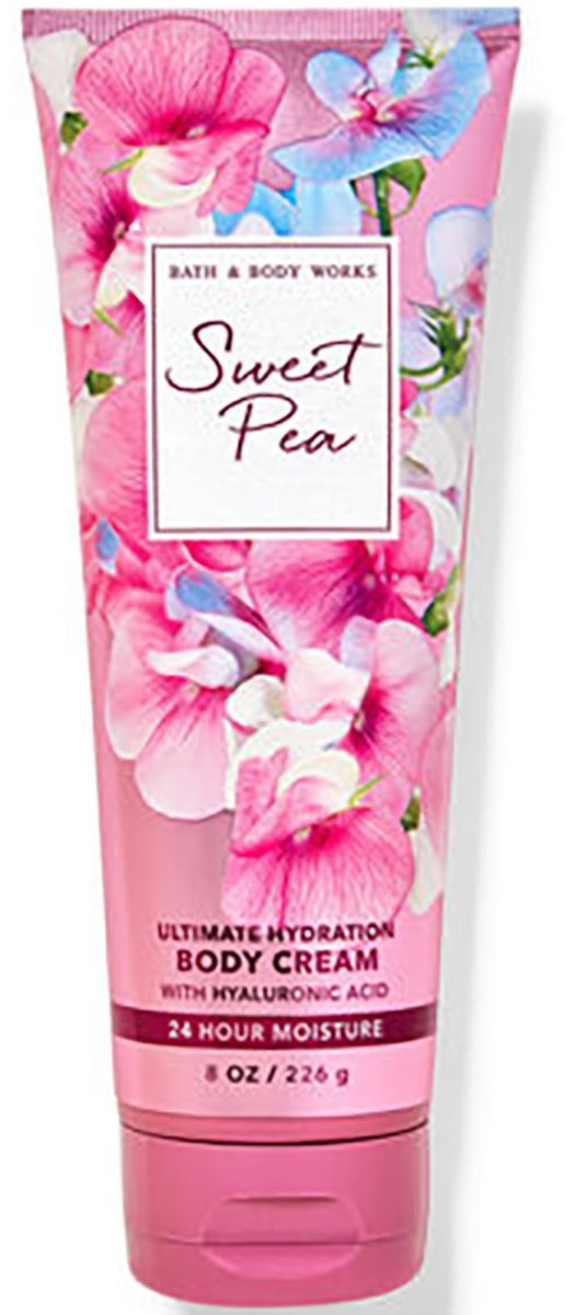 Bath & Body Works Sweet Pea Ultimate Hydration Body Cream Gift Set for Women, 8 fl oz Avelisse