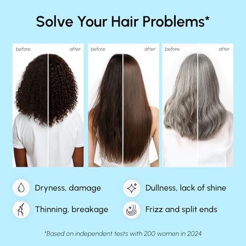 MAREE Hair Serum for Frizzy Dry Hair – Styling Capsules with Keratin, Argan Oil, Vitamins A E B5 – UV & Heat Protectant Frizz Control Serum for Women – Aceite Para el Cabello Treatment Avelisse