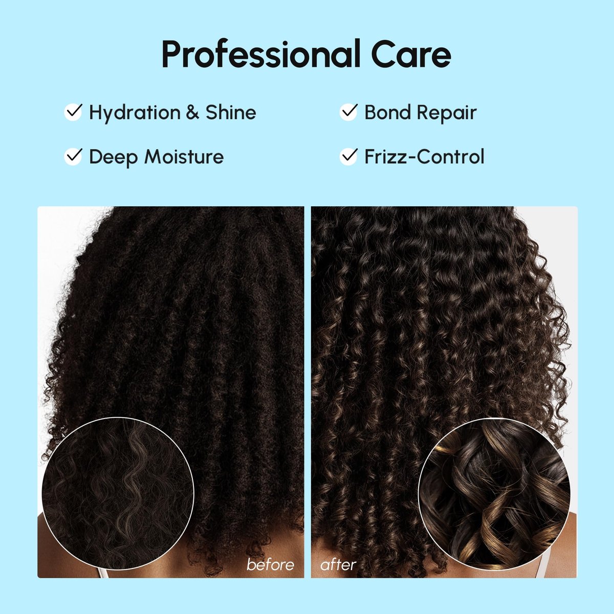 MAREE Hair Serum for Frizzy Dry Hair – Styling Capsules with Keratin, Argan Oil, Vitamins A E B5 – UV & Heat Protectant Frizz Control Serum for Women – Aceite Para el Cabello Treatment Avelisse