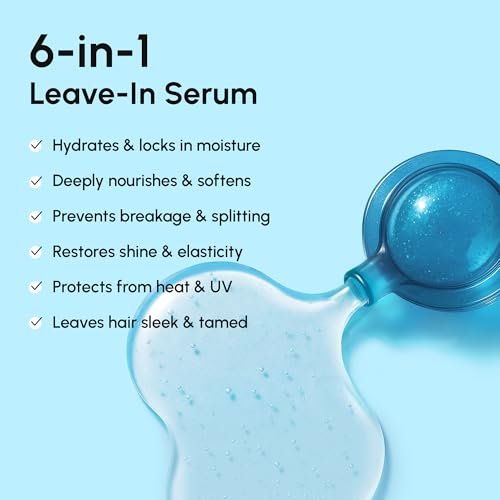 MAREE Hair Serum for Frizzy Dry Hair – Styling Capsules with Keratin, Argan Oil, Vitamins A E B5 – UV & Heat Protectant Frizz Control Serum for Women – Aceite Para el Cabello Treatment Avelisse