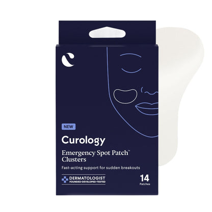 Curology Emergency Spot Patch Clusters for Breakouts - Fast Acting Large Hydrocolloid Pimple Patches for Face, Oil Absorbing, 14 Count Avelisse