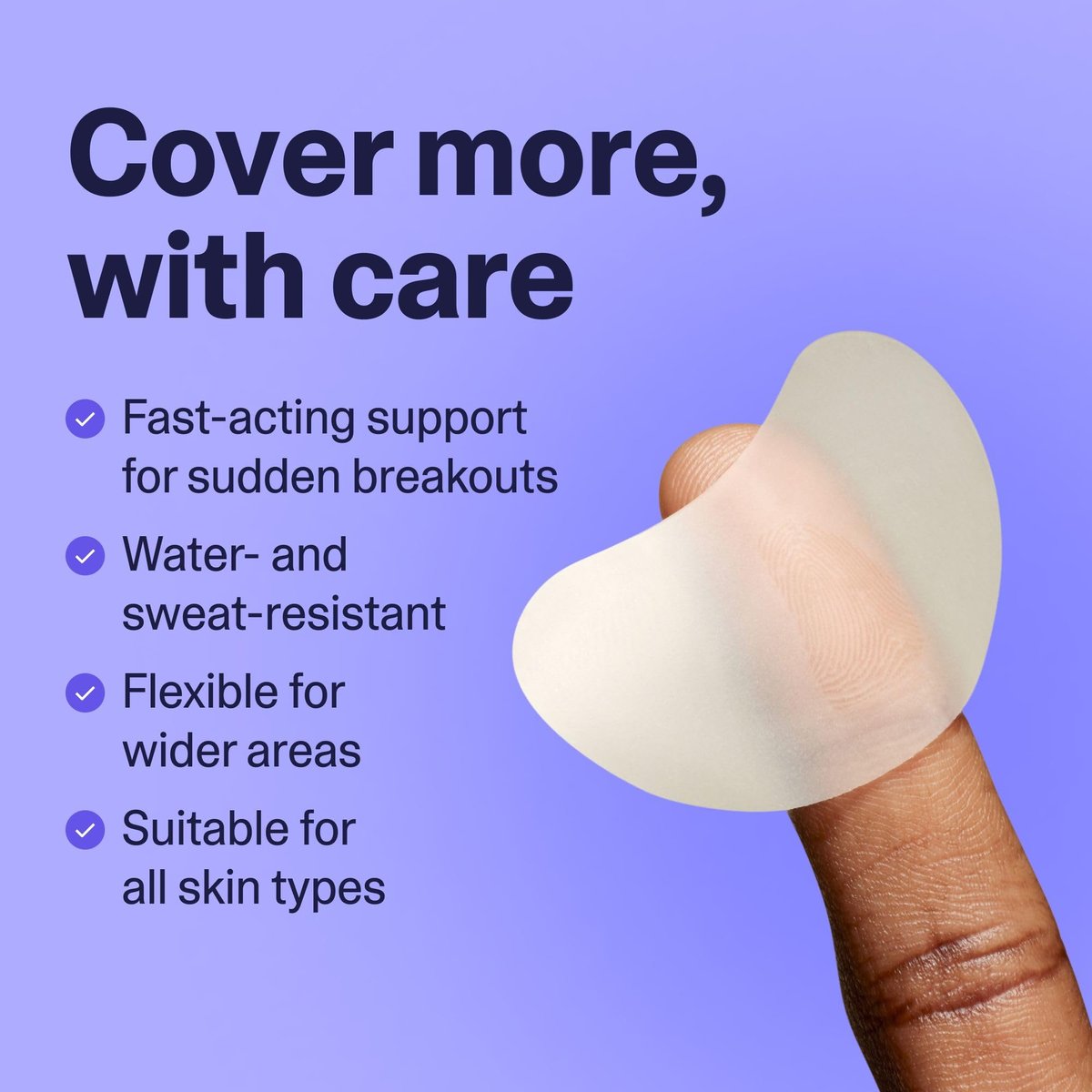 Curology Emergency Spot Patch Clusters for Breakouts - Fast Acting Large Hydrocolloid Pimple Patches for Face, Oil Absorbing, 14 Count Avelisse
