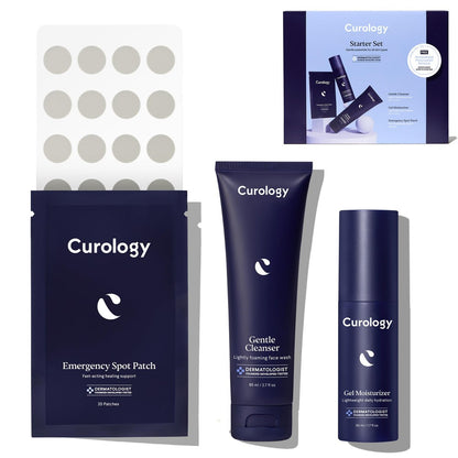 Curology Skin Care Starter Gift Set – Gentle Essentials Kit with Emergency Spot Patches, 60-Day Supply for All Skin Types Avelisse