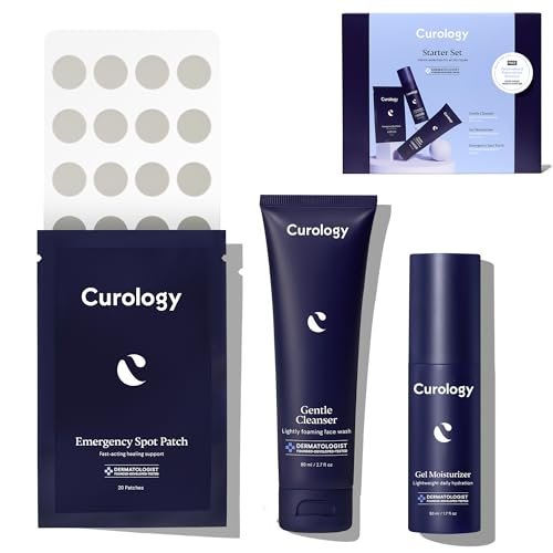 Curology Skin Care Starter Gift Set – Gentle Essentials Kit with Emergency Spot Patches, 60-Day Supply for All Skin Types Avelisse