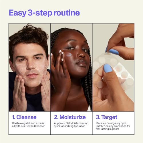 Curology Skin Care Starter Gift Set – Gentle Essentials Kit with Emergency Spot Patches, 60-Day Supply for All Skin Types Avelisse