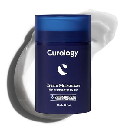 Curology Cream Moisturizer - Rich Hydrating Face Lotion for Dry Skin with Shea Butter and Hyaluronic Acid, 1.7 fl oz