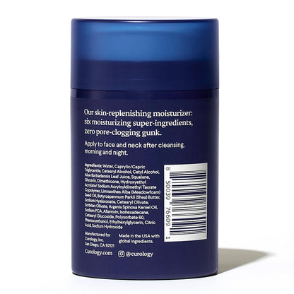 Curology Cream Moisturizer - Rich Hydrating Face Lotion for Dry Skin with Shea Butter and Hyaluronic Acid, 1.7 fl oz