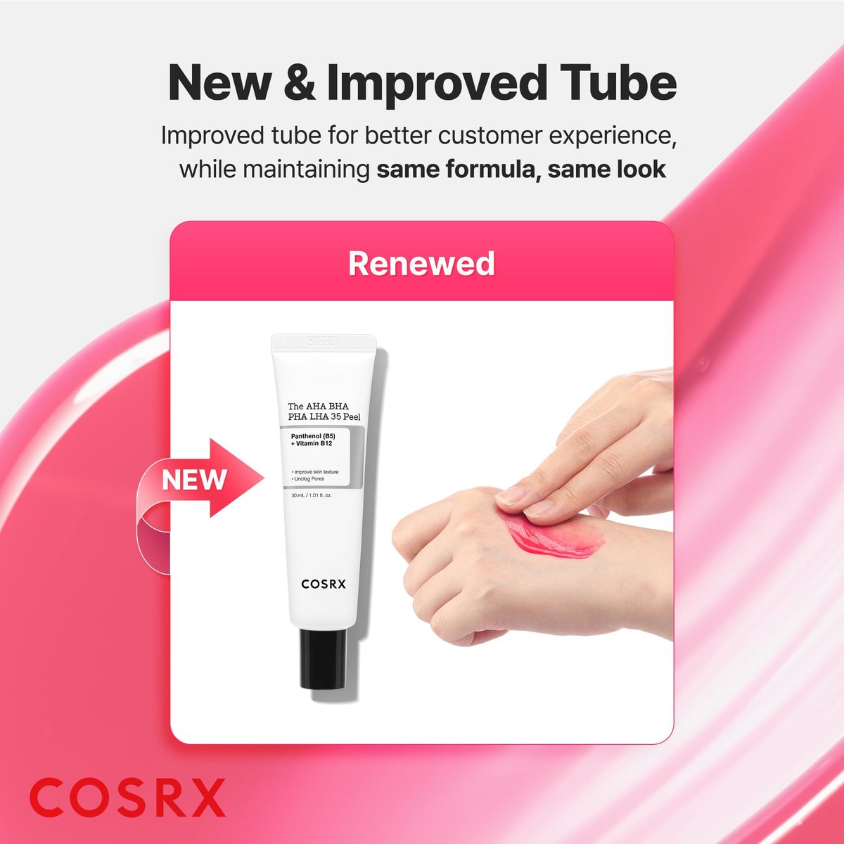 COSRX AHA BHA PHA LHA 35% Peel – Chemical Exfoliating Peeling Gel for Dull, Rough, Oily Skin, 1.01 fl. oz / 30 ml Avelisse