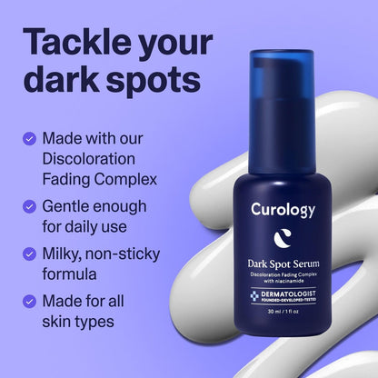 Curology Dark Spot Facial Serum – Discoloration Fading Serum for Post Acne Marks and Sunspots, 1 fl oz Avelisse
