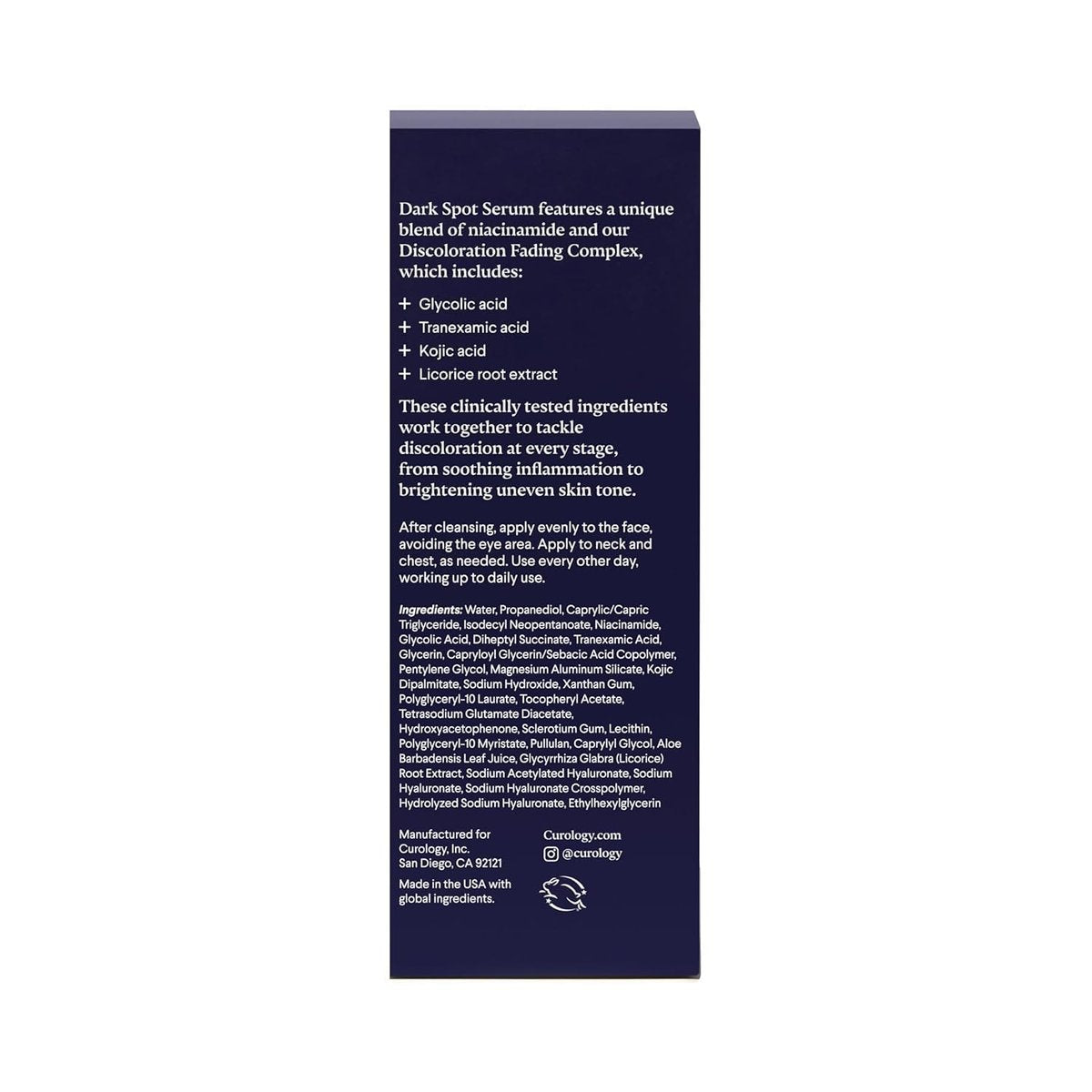 Curology Dark Spot Facial Serum – Discoloration Fading Serum for Post Acne Marks and Sunspots, 1 fl oz Avelisse