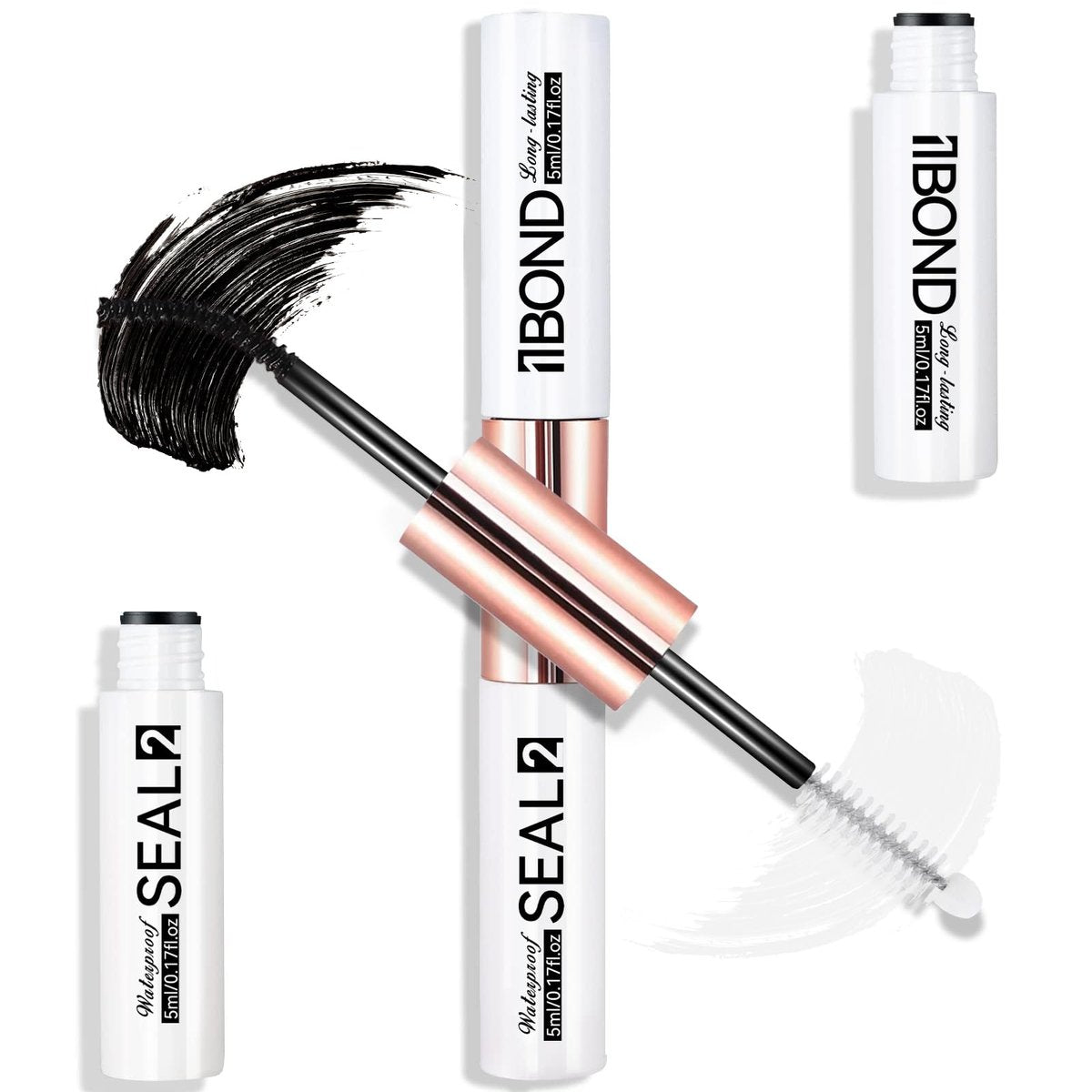 Miuffue Eyelash Glue - Latex-Free Lash Bond and Seal for Sensitive Eyes, Strong Hold 48 Hours - görsel 1