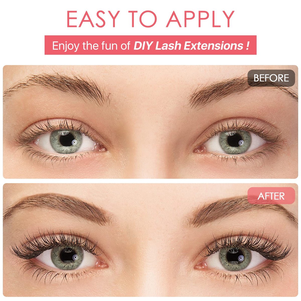 Miuffue Eyelash Glue - Latex-Free Lash Bond and Seal for Sensitive Eyes, Strong Hold 48 Hours - görsel 11