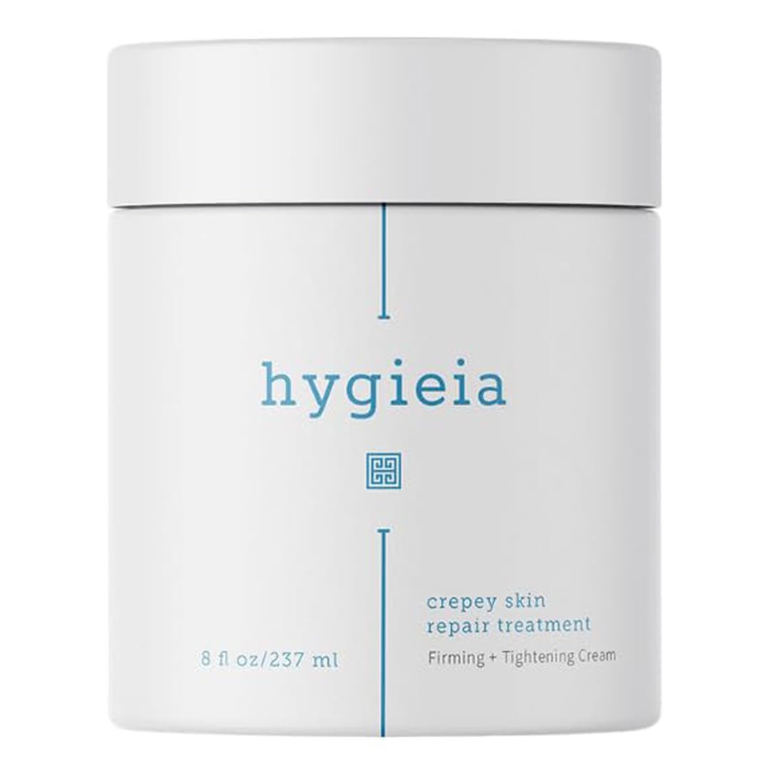 Hygieia + Crepey Skin Full Body Moisturizing & Firming Cream – Tighten & Smooth Crepey Skin - Anti-Aging Moisturizer with Hyaluronic Acid, AHAs & Natural Oils, 8 oz Avelisse