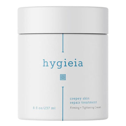 Hygieia + Crepey Skin Full Body Moisturizing & Firming Cream – Tighten & Smooth Crepey Skin - Anti-Aging Moisturizer with Hyaluronic Acid, AHAs & Natural Oils, 8 oz Avelisse
