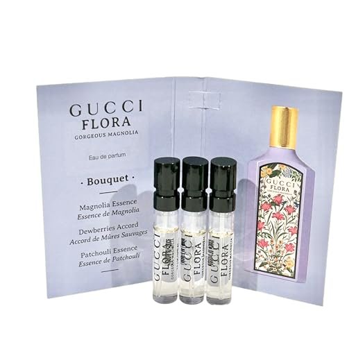 Gucci Flora Gorgeous Magnolia Eau de Parfum Sample Set - 3 x 1.5 ml / 0.05 oz Travel Sprays - görsel 5