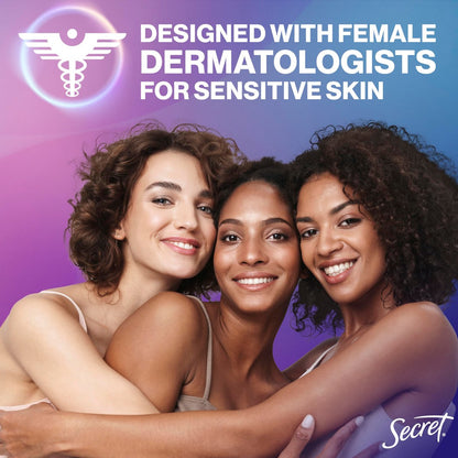 Secret Whole Body Deodorant Cream for Women, Peach & Vanilla Blossom Scent, Aluminum Free Deodorant, 72 HR Odor Protection, 3.0 oz