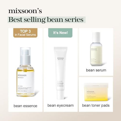 mixsoon Bean Eye Cream – Nourishing & Firming Eye Cream with Fermented Bean and Peptide Complex, Niacinamide, 20ml / 0.67 fl.oz. for Dark Circles and Puffiness Avelisse