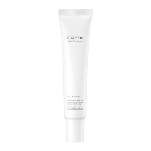 mixsoon Bean Eye Cream – Nourishing & Firming Eye Cream with Fermented Bean and Peptide Complex, Niacinamide, 20ml / 0.67 fl.oz. for Dark Circles and Puffiness Avelisse