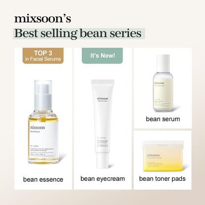 mixsoon Bean Eye Cream – Nourishing & Firming Eye Cream with Fermented Bean and Peptide Complex, Niacinamide, 20ml / 0.67 fl.oz. for Dark Circles and Puffiness Avelisse