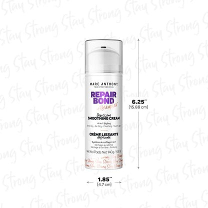 Marc Anthony Anti-Frizz Hair Styling Cream – Smooth, Strengthen & Shine, 4.9 oz