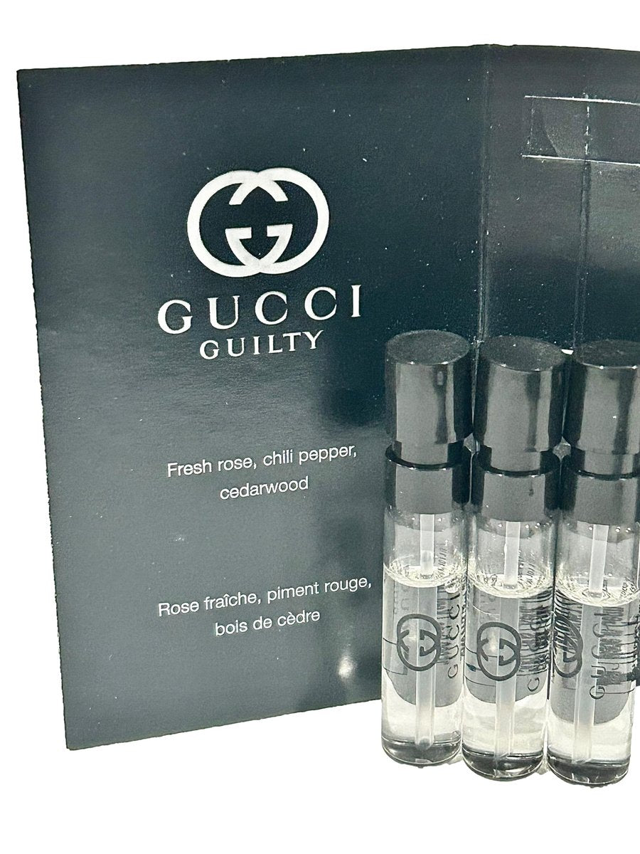 Gucci Guilty Sample Perfume for Men – Eau de Parfum Spray (Set of 3 x 1.5 ml / 0.05 fl oz) Avelisse