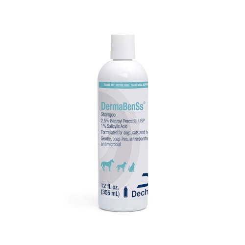 DermaBenSs Shampoo for Dogs, Cats and Horses – 12 oz Gentle Liquid Formula Avelisse