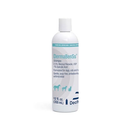 DermaBenSs Shampoo for Dogs, Cats and Horses – 12 oz Gentle Liquid Formula Avelisse