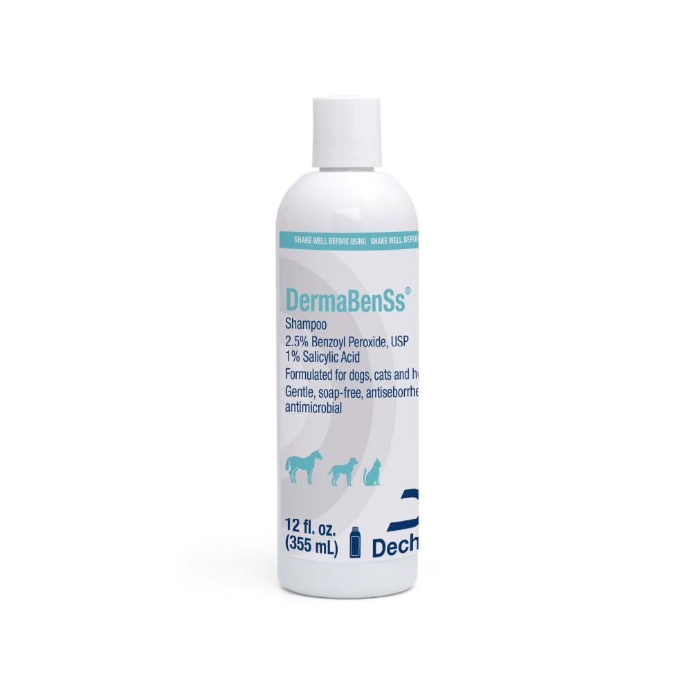 DermaBenSs Shampoo for Dogs, Cats and Horses – 12 oz Gentle Liquid Formula Avelisse