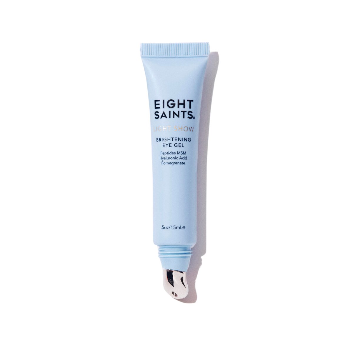 Eight Saints Light Show Brightening Eye Gel – Anti-Aging Cooling Eye Gel with Peptides, MSM & Hyaluronic Acid to Reduce Puffiness, Wrinkles & Calm Under Eye Skin (0.5 oz) Avelisse