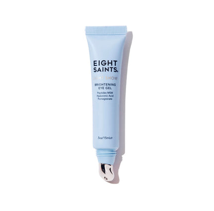 Eight Saints Light Show Brightening Eye Gel – Anti-Aging Cooling Eye Gel with Peptides, MSM & Hyaluronic Acid to Reduce Puffiness, Wrinkles & Calm Under Eye Skin (0.5 oz) Avelisse