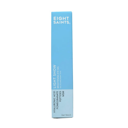 Eight Saints Light Show Brightening Eye Gel – Anti-Aging Cooling Eye Gel with Peptides, MSM & Hyaluronic Acid to Reduce Puffiness, Wrinkles & Calm Under Eye Skin (0.5 oz) Avelisse