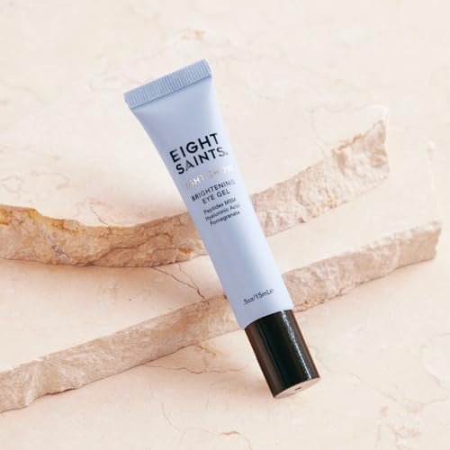 Eight Saints Light Show Brightening Eye Gel – Anti-Aging Cooling Eye Gel with Peptides, MSM & Hyaluronic Acid to Reduce Puffiness, Wrinkles & Calm Under Eye Skin (0.5 oz) Avelisse