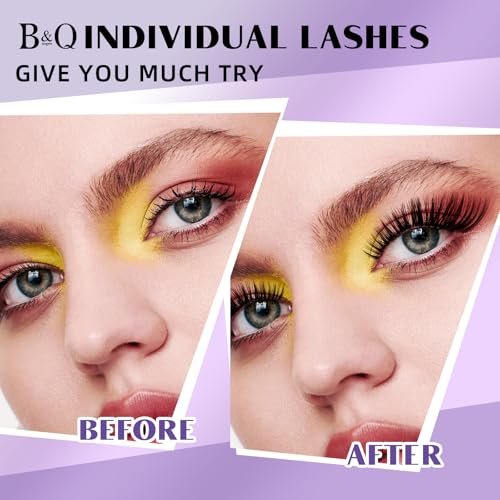 DIY Lash Extension Kit – 280pcs Individual Lashes Cluster D Curl with Bond & Seal for Self Application (50D, 9-16mm Mix) - görsel 12