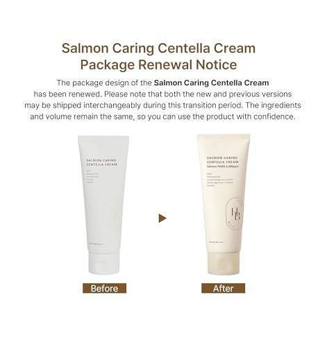HEVEBLUE Salmon Caring Centella Cream – Korean Face Moisturizer with Salmon PDRN, Egg Extract & Centella for Deep Hydration, Skin Repair & Rejuvenation (3.38 fl oz) Avelisse