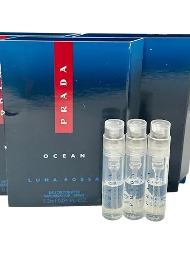 Prada Luna Rossa Ocean Eau de Toilette Sample Set - 3 Mini Travel Sprays 0.04 fl oz Each - görsel 6