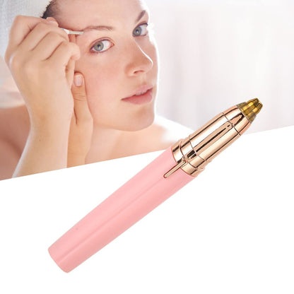 ZJchao Nose Hair Trimmer for Women – Waterproof, Rechargeable with LED Light & Brush, Facial Hair Removal Tool for Eyebrow, Face, Body, Nose & Ear
