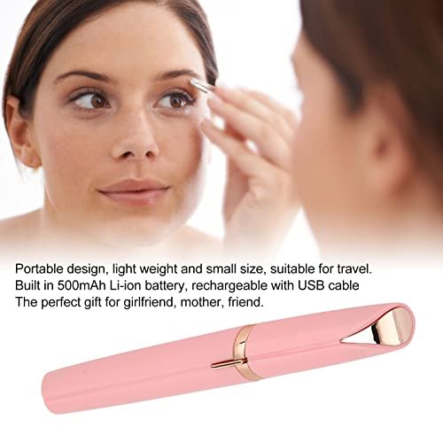 ZJchao Nose Hair Trimmer for Women – Waterproof, Rechargeable with LED Light & Brush, Facial Hair Removal Tool for Eyebrow, Face, Body, Nose & Ear - görsel 4
