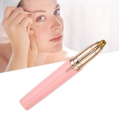 ZJchao Nose Hair Trimmer for Women – Waterproof, Rechargeable with LED Light & Brush, Facial Hair Removal Tool for Eyebrow, Face, Body, Nose & Ear