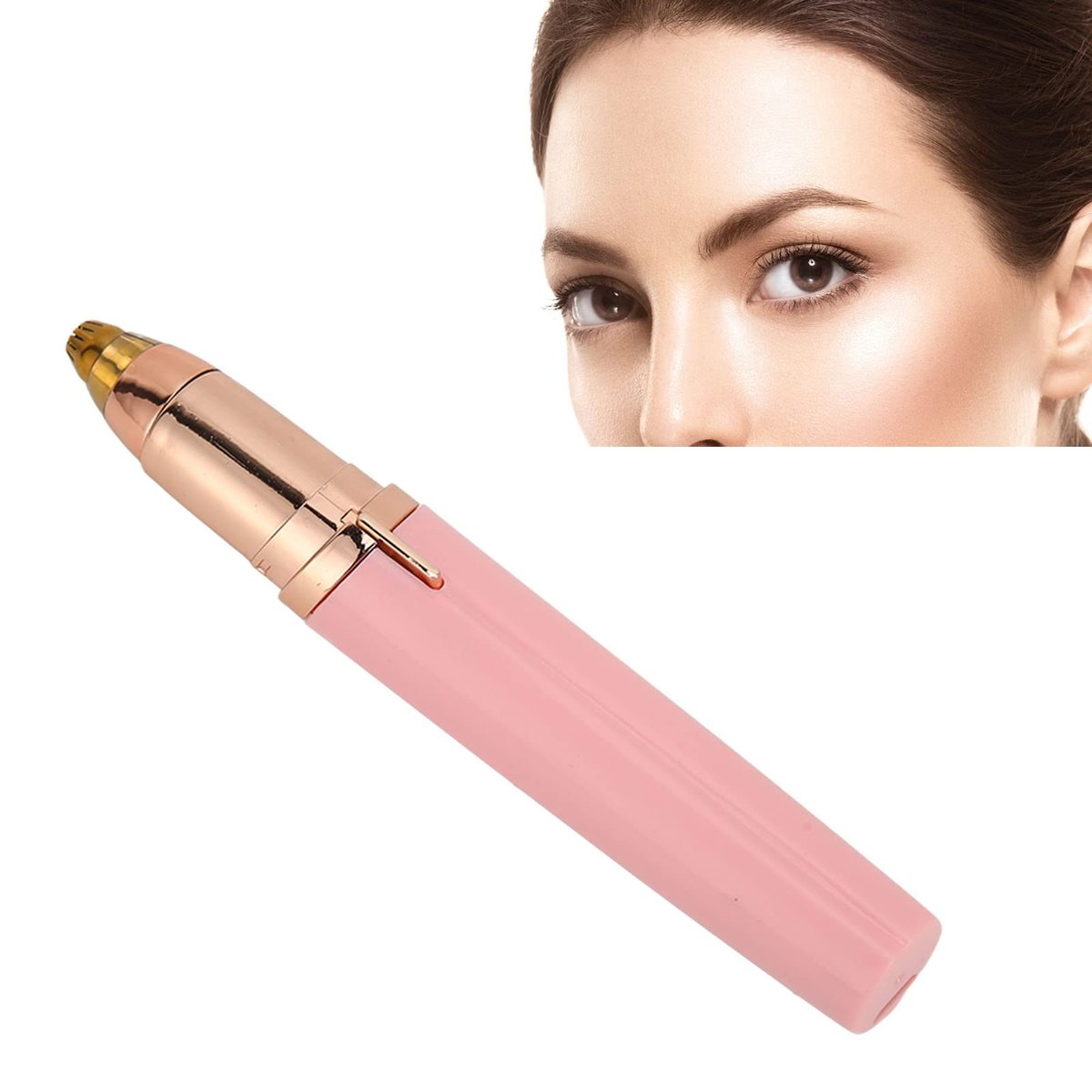 ZJchao Nose Hair Trimmer for Women – Waterproof, Rechargeable with LED Light & Brush, Facial Hair Removal Tool for Eyebrow, Face, Body, Nose & Ear - görsel 9