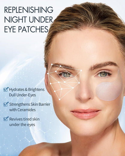 depology Replenish & Repair Under Eye Patches for Puffy Eyes and Wrinkles (60 Patches) – Hydrating Eye Gel Pads with Ceramides and Hyaluronic Acid for All Skin Types Avelisse